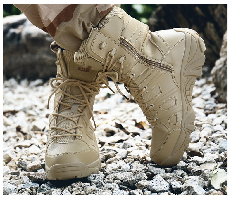JICHI Men High Quality Brand Military Leather Boots Special Force Tactical Desert Combat Men's Boots Outdoor Shoes Ankle Boots JICHI Men High Quality Brand Military Leather Boots Special Force Tactical Desert Combat Men's Boots Outdoor Shoes Ankle Boots