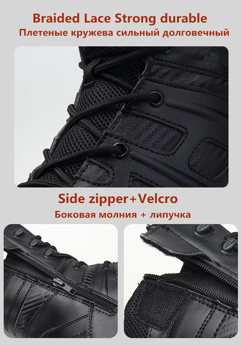 Vancat Men High Quality Brand Military Leather Boots Special Force Tactical Desert Combat Men's Boots Outdoor Shoes Ankle Boots Vancat Men High Quality Brand Military Leather Boots Special Force Tactical Desert Combat Men's Boots Outdoor Shoes Ankle Boots