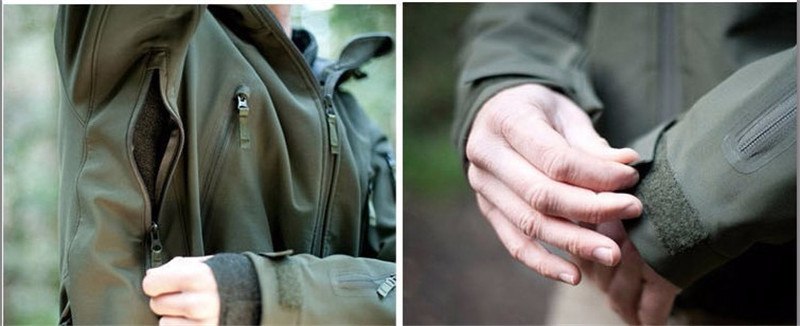 Sharkskin outdoor hunting Ghillie suit camping waterproof jacket tad4.0 soft shell fleece jacket + pants sniper camouflage