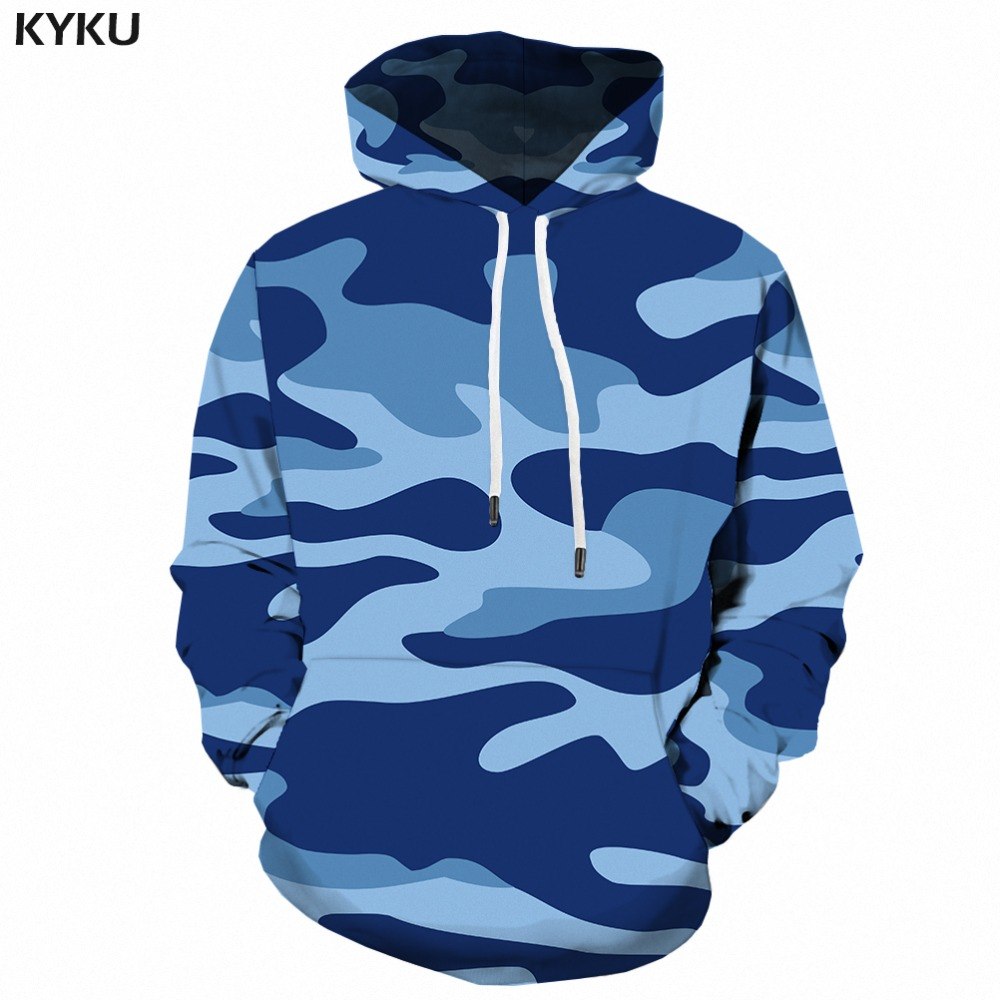 Grey Camo Hoodie Men Camouflage Sweatshirt Harajuku 3d Printed Hoodies ...