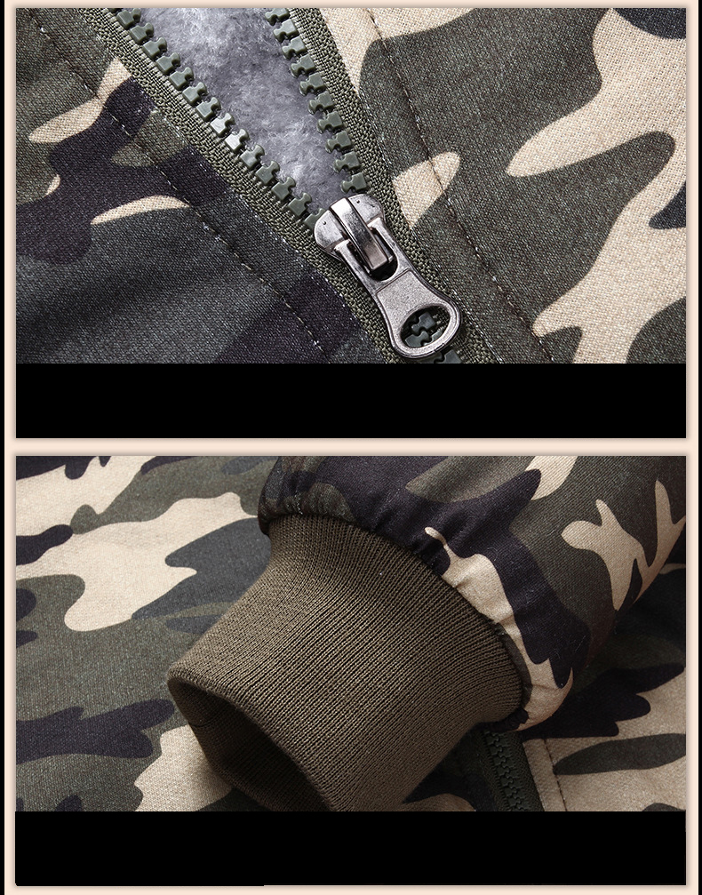 NaranjaSabor 2019 Autumn Winter Men's Jacket Hooded Coat Camouflage Hoodies Army Green Mens Clothing Fleece Male Sweatshirts 4XL