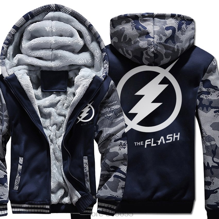 men wool liner keep warm tracksuits resident Evil Umbrella Hooded Camouflage color Hoodies Thicken Zipper Jacket coats 2019 male