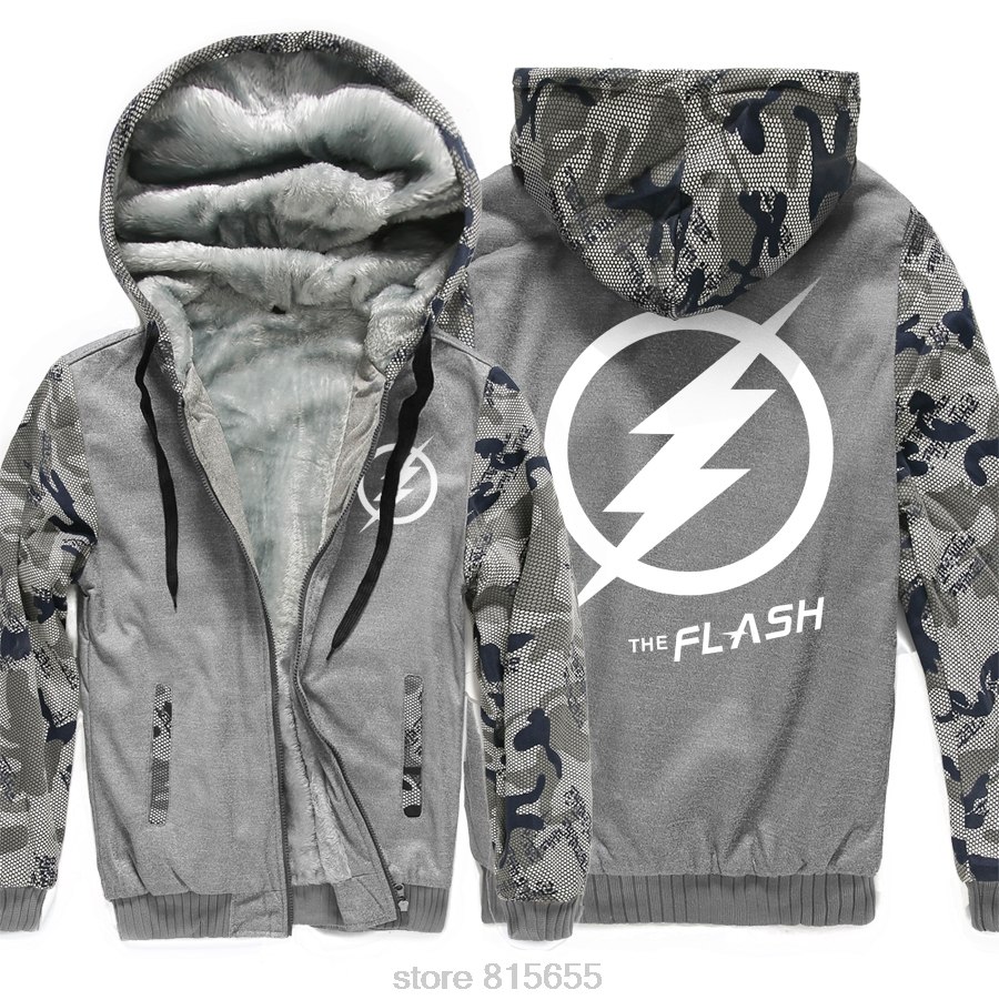 men wool liner keep warm tracksuits resident Evil Umbrella Hooded Camouflage color Hoodies Thicken Zipper Jacket coats 2019 male