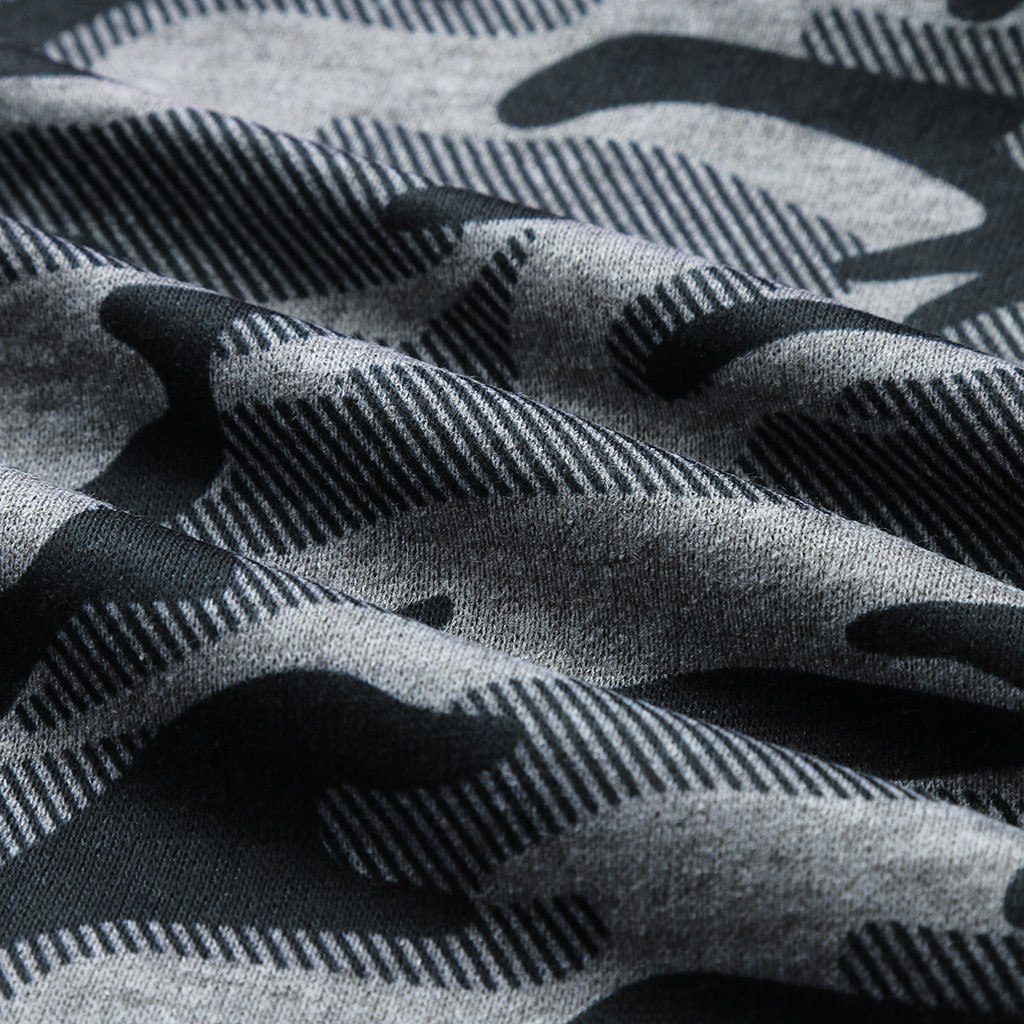 JAYCOSIN Hot High Quality Fashion Design Men Camouflage Button Pullover Long Sleeve Hooded Sweatshirt Tops Blouse Sweatshirt Men