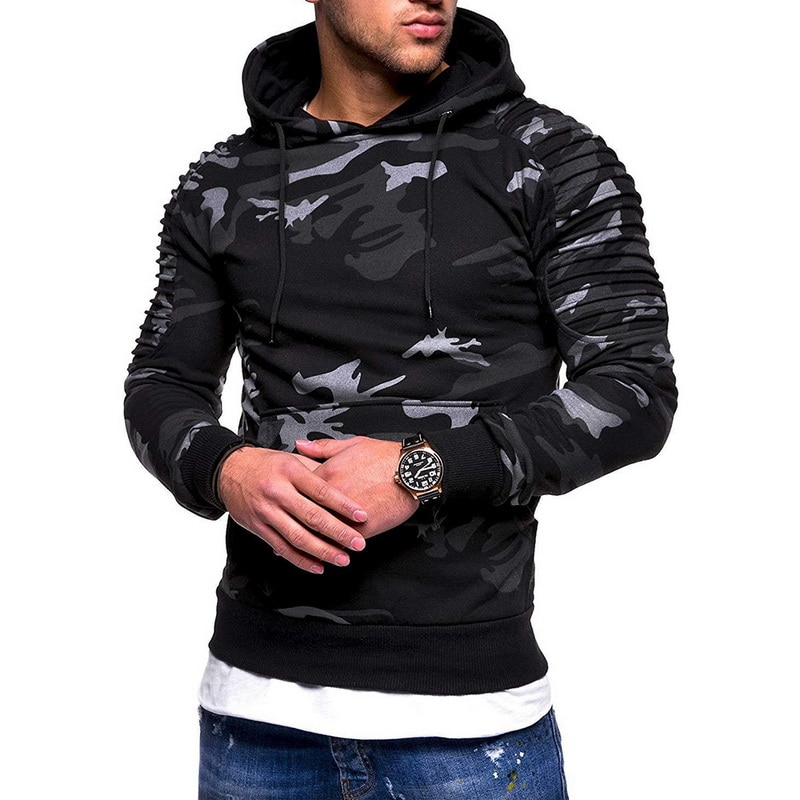 WENYUJH Camouflage Hoodies Men 2018 New Fashion Sweatshirt Male Camo Hoody Hip Hop Autumn Winter Military Hoodie Plus Size 3XL