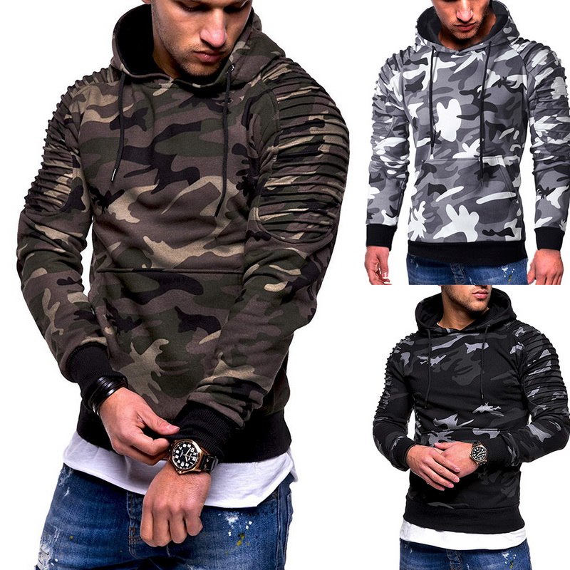 WENYUJH Camouflage Hoodies Men 2018 New Fashion Sweatshirt Male Camo Hoody Hip Hop Autumn Winter Military Hoodie Plus Size 3XL