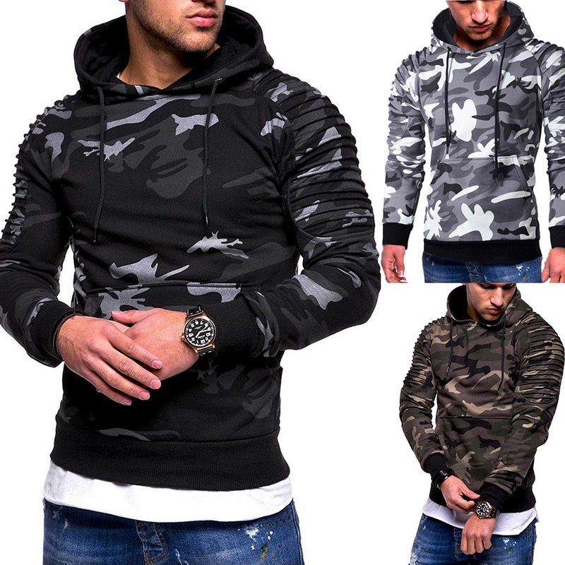 WENYUJH Camouflage Hoodies Men 2018 New Fashion Sweatshirt Male Camo Hoody Hip Hop Autumn Winter Military Hoodie Plus Size 3XL