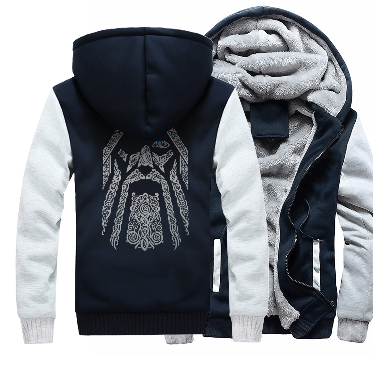 Odin Vikings hoodies for men 2019 new fashion wool liner Camouflage sleeve coats winter sweatshirt raglan print jacket tracksuit Odin Vikings hoodies for men 2019 new fashion wool liner Camouflage sleeve coats winter sweatshirt raglan print jacket tracksuit