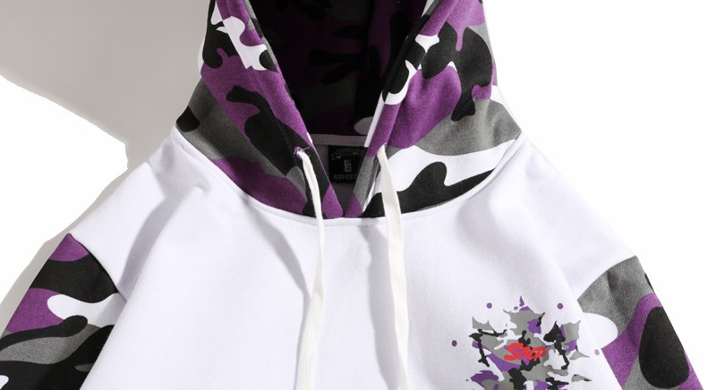 YouthCodes Leaf Purple Camouflage Military Hoodie Men Kanye West Season6 Patchwork Army Classic Fashion Sweatshirts Men New York YouthCodes Leaf Purple Camouflage Military Hoodie Men Kanye West Season6 Patchwork Army Classic Fashion Sweatshirts Men New York