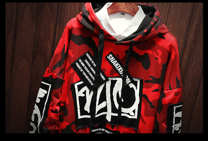 2019 NEW camouflage print men hoodies army green hoodie great quality hip-hop pullovers Hooded Sweatshirt women/men outerwear