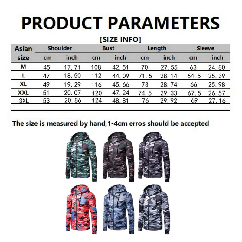 2018 New Autumn Men Hoodies Sweatshirt Fashion Camouflage Military Tracksuit Casual Pullover Male Zipper Cardigan Hoodie M-3XL 2018 New Autumn Men Hoodies Sweatshirt Fashion Camouflage Military Tracksuit Casual Pullover Male Zipper Cardigan Hoodie M-3XL