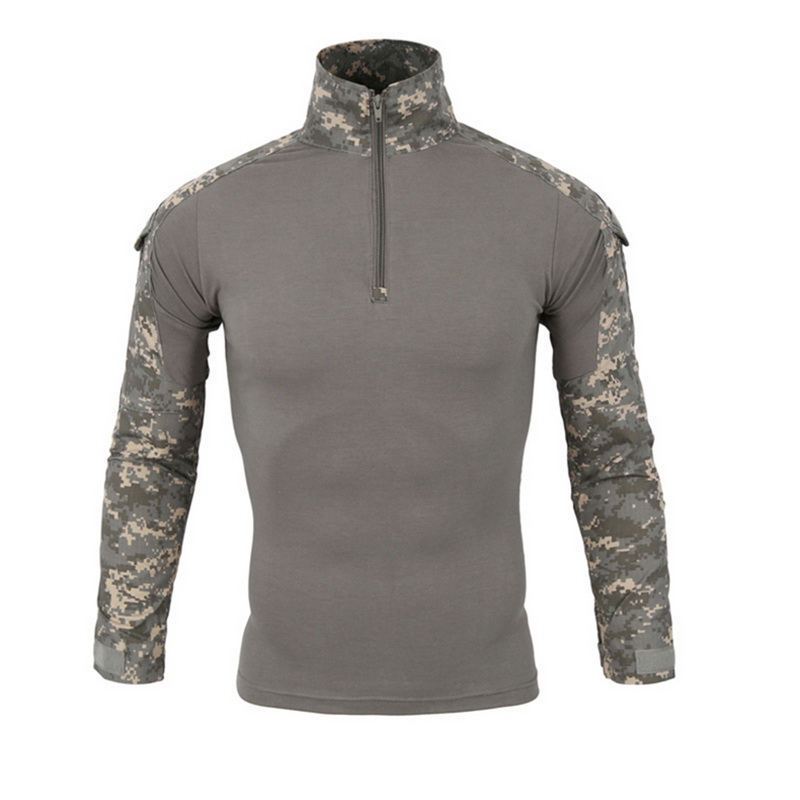 Military Camouflage Patchwork Hoodies Pullovers For Men Long Sleeve ...