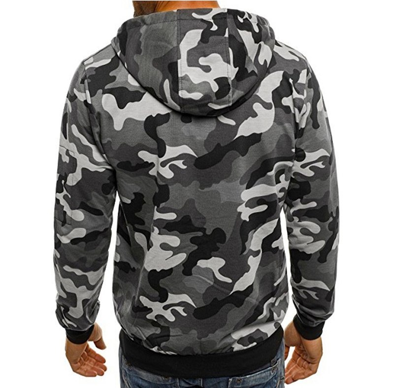 2018 harajuku zipper hoodie camouflage military style ensemble homme hombre vetement manteau mens hoodie and sweatshirts men