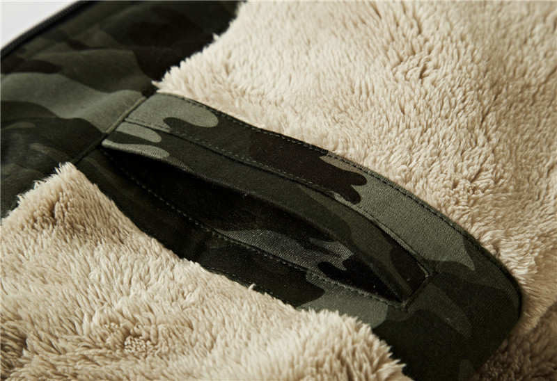 New Arrival Camouflage Fleece Hoodie Men Brand Clothing IN-YESON Winter Thick Camo Men's Sweatshirt