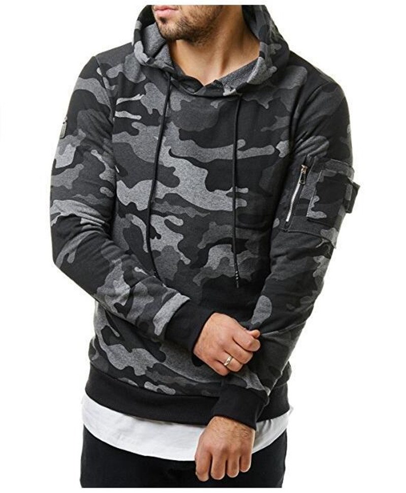 Sweatshirts Men Camouflage Hoodies Thin Military Pullovers Pull Homme Hiver Sueter Hombre Boys Army Green Black Hooded Tops