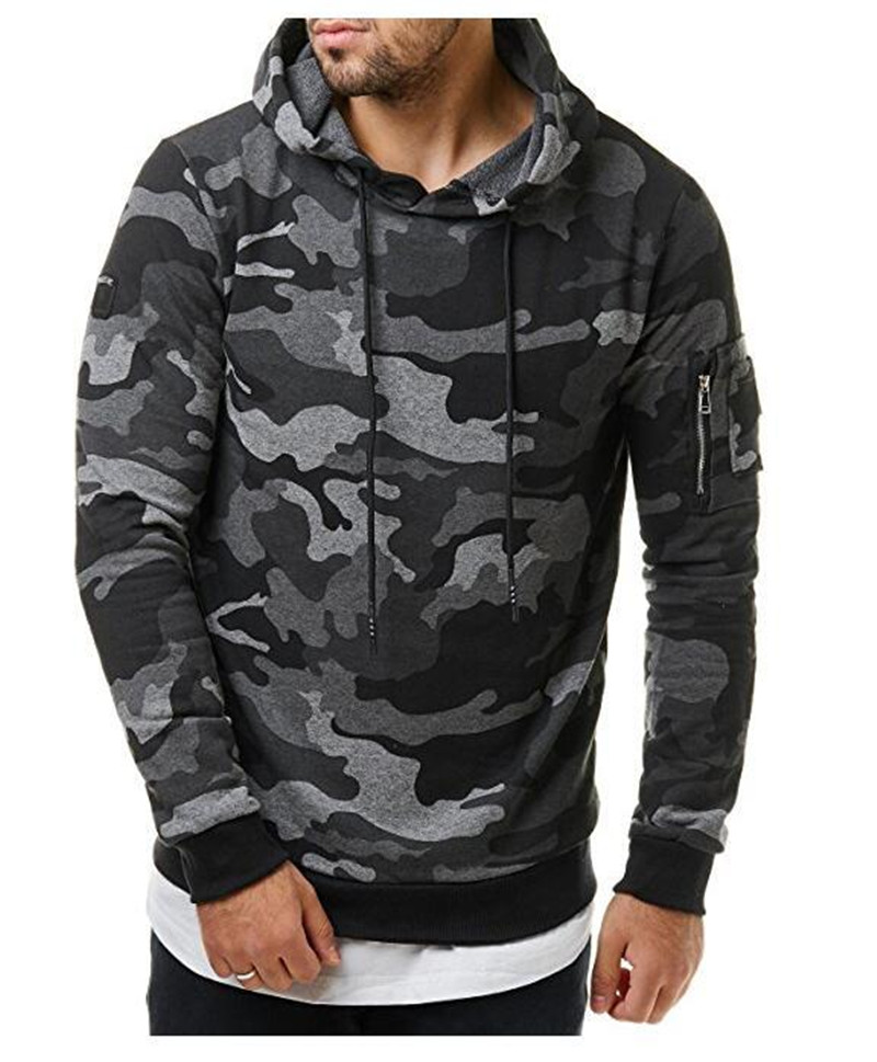 Sweatshirts Men Camouflage Hoodies Thin Military Pullovers Pull Homme Hiver Sueter Hombre Boys Army Green Black Hooded Tops