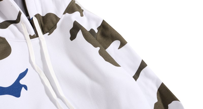 YouthCodes Snow Mountain Marines Camouflage Military Hoodie White Camo Fleece Season6 Kanye West Skateboard Sweatshirt Men Cloth