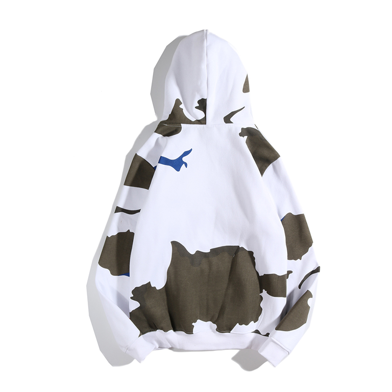 YouthCodes Snow Mountain Marines Camouflage Military Hoodie White Camo Fleece Season6 Kanye West Skateboard Sweatshirt Men Cloth