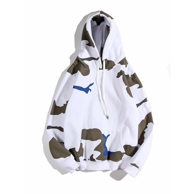 YouthCodes Snow Mountain Marines Camouflage Military Hoodie White Camo Fleece Season6 Kanye West Skateboard Sweatshirt Men Cloth