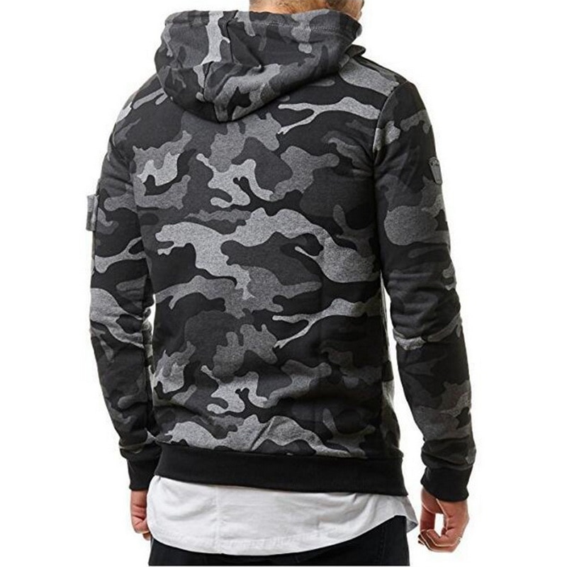LASPERAL New Autumn Men Hoodies Sweatshirt Fashion Cool Camouflage Military Tracksuit Casual Long Sleeve Male Hooded Pullover