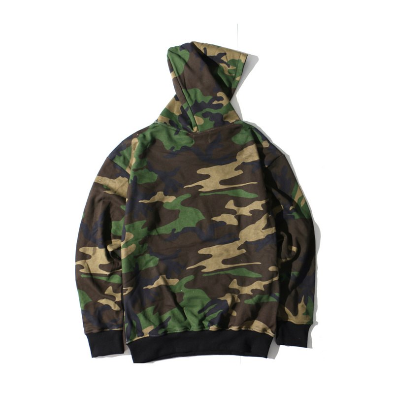 YouthCodes Camouflage Military Hoodie Kanye West Season5 USA Army Camo Oversize Loose Style Swaeatshirts Men Navy Air Force 2018