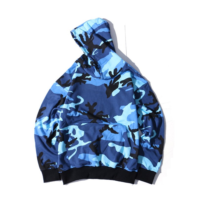 YouthCodes Camouflage Military Hoodie Kanye West Season5 USA Army Camo Oversize Loose Style Swaeatshirts Men Navy Air Force 2018
