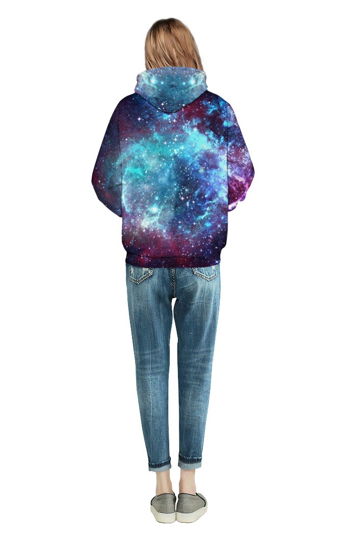 Space Galaxy 3D Sweatshirts With Cap Men/women Hooded Hoodies Autumn Winter Thin Hoody Print Star Whirlpool