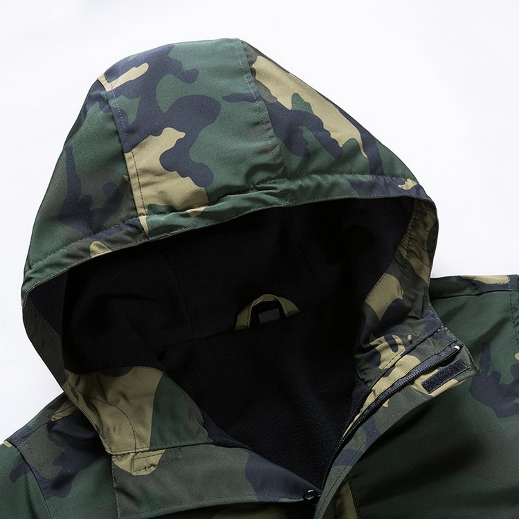 Grandwish Mens Fashion Hoodies Men Thick Camouflage Winter Sweatshirts Hip Hop Streetwear Male Military Fleece Hoody Tops,DA941