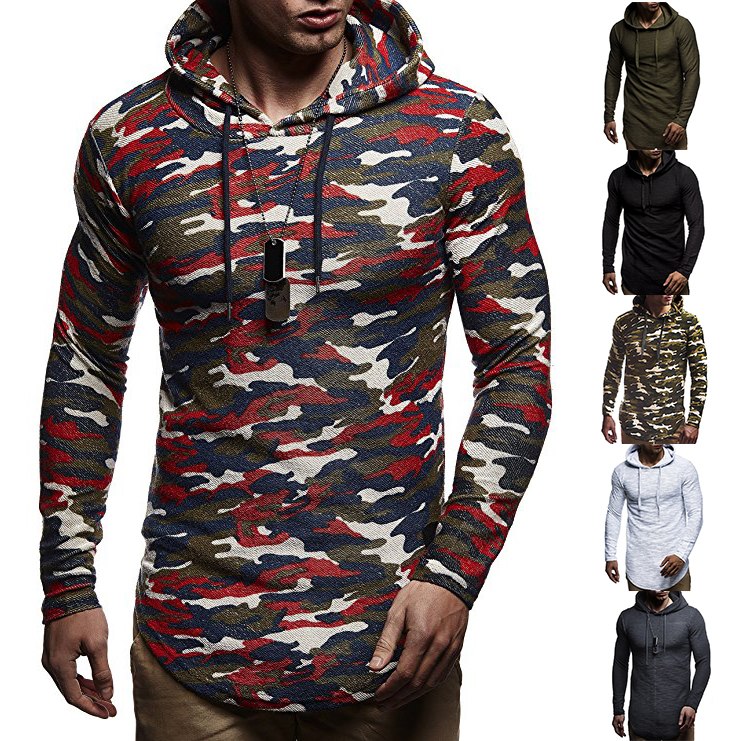 2018 New Autumn Men Hoodies Sweatshirt Fashion Camouflage Military Tracksuit Casual Pullover Male Hooded