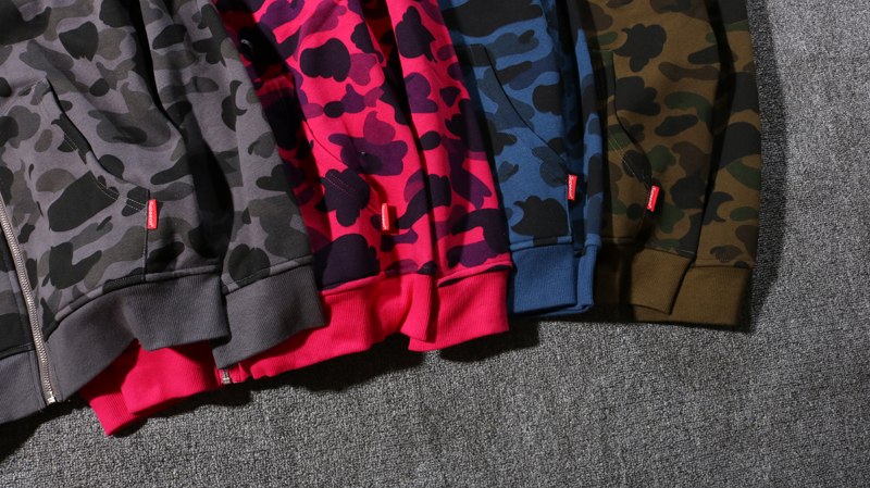 YouthCodes Classic Fashion Camouflage Camo Military Hoodie Men Zipper Kanye West Season4 Navy Army Thick Sweatshirts Men Cloth