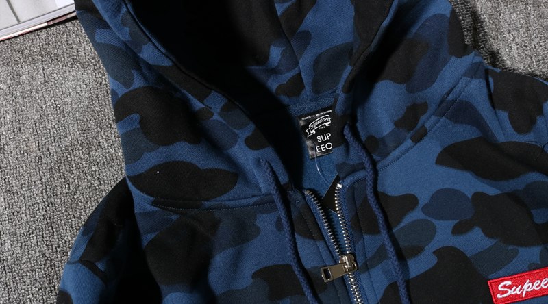 YouthCodes Classic Fashion Camouflage Camo Military Hoodie Men Zipper Kanye West Season4 Navy Army Thick Sweatshirts Men Cloth