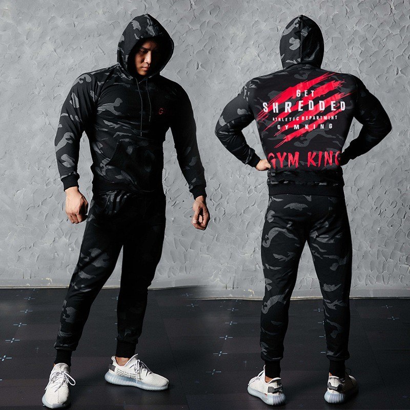 New Autumn Men Hoodies Sweatshirt Fashion Camouflage Military Tracksuit Casual Pullover