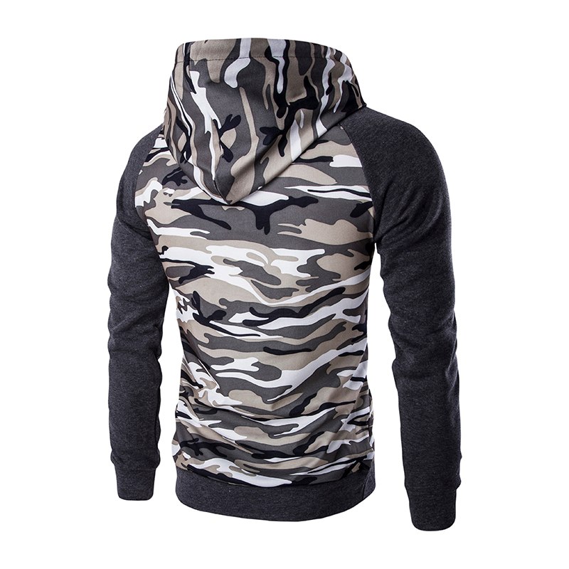 Men's hooded coats Camouflage Military Hoodies Autumn winter warm hoody