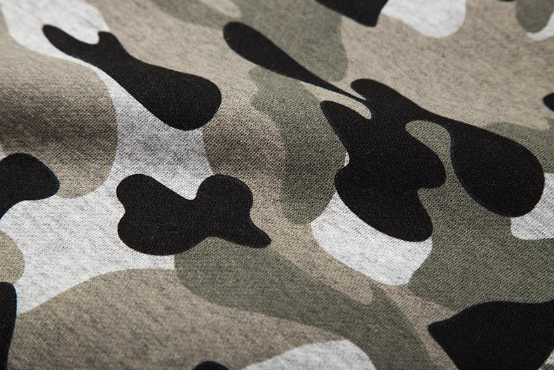 Streetwear Skateboard Hiphop Brand Hoody Winter Snow Camouflage Military Cashmere Men Long Sleeve