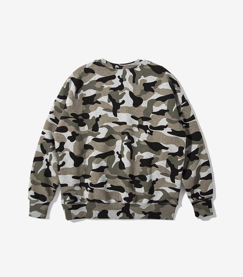 Streetwear Skateboard Hiphop Brand Hoody Winter Snow Camouflage Military Cashmere Men Long Sleeve