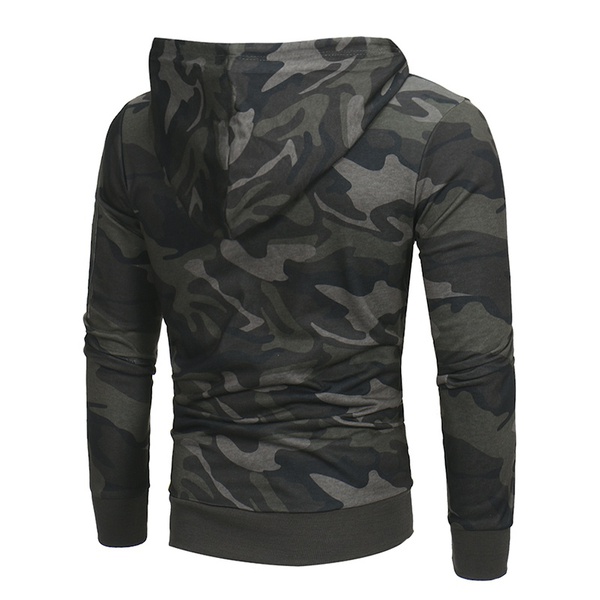 Men's Fashion Hooded Army Camouflage Military Uniform Hoodie Coat ...