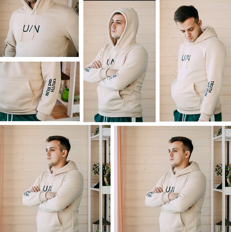 Men Khaki Letter Print Pocket Hoodie Sweatshirt Mankind Autumn Casual Long Sleeve Men Khaki Letter Print Pocket Hoodie Sweatshirt Mankind Autumn Casual Long Sleeve