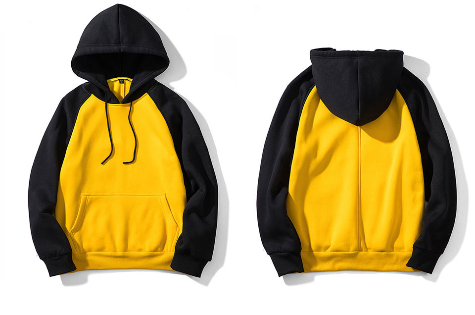 Men Hoodies Sweatshirt Fashion Quality Patchwork Streetwear Mens Tracksuit