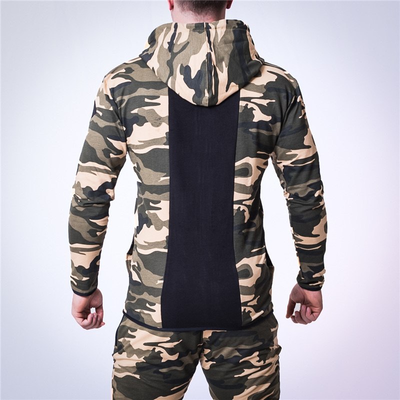 New fashion spring autumn mens hoodies camouflage style hoodie army sweatshirt tracksuit