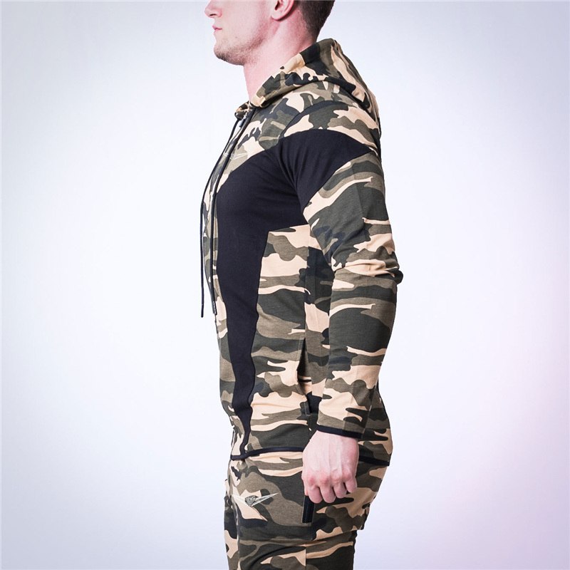 New fashion spring autumn mens hoodies camouflage style hoodie army sweatshirt tracksuit