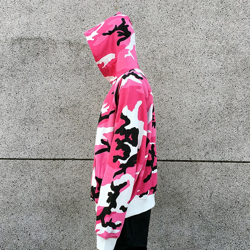 Mens Camouflage Military Hoodies Sweatshirt Men Pullover Hoodies Hip Hop Loose Streetwear