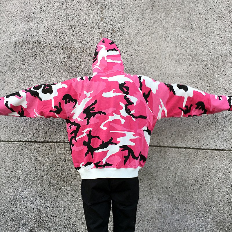 Mens Camouflage Military Hoodies Sweatshirt Men Pullover Hoodies Hip Hop Loose Streetwear