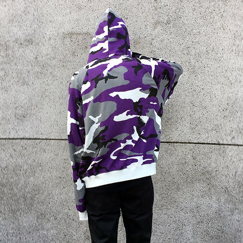 Mens Camouflage Military Hoodies Sweatshirt Men Pullover Hoodies Hip Hop Loose Streetwear