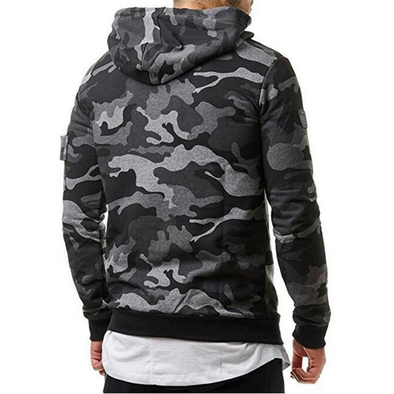 Autumn Men Hoodies Sweatshirt Fashion Cool Camouflage Military Tracksuit Casual Long Sleeve