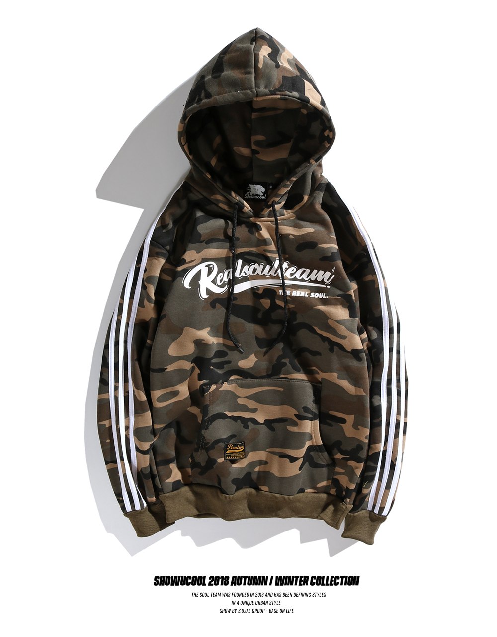 Military Striped Streak Hoodie Men Couple Lovers Camouflage Army Camo Sweatshirts