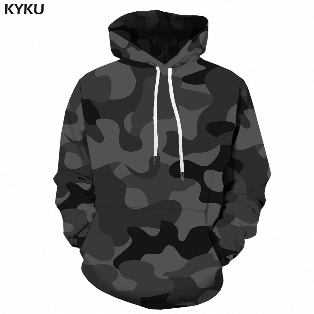 Green Camouflage Hoodie Men Camo Hoodies Military Graffiti 3d Printed Sweatshirt