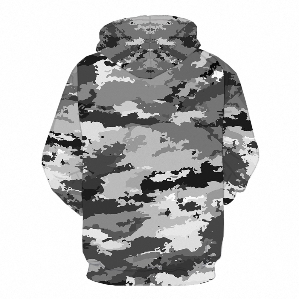 Green Camouflage Hoodie Men Camo Hoodies Military Graffiti 3d Printed Sweatshirt