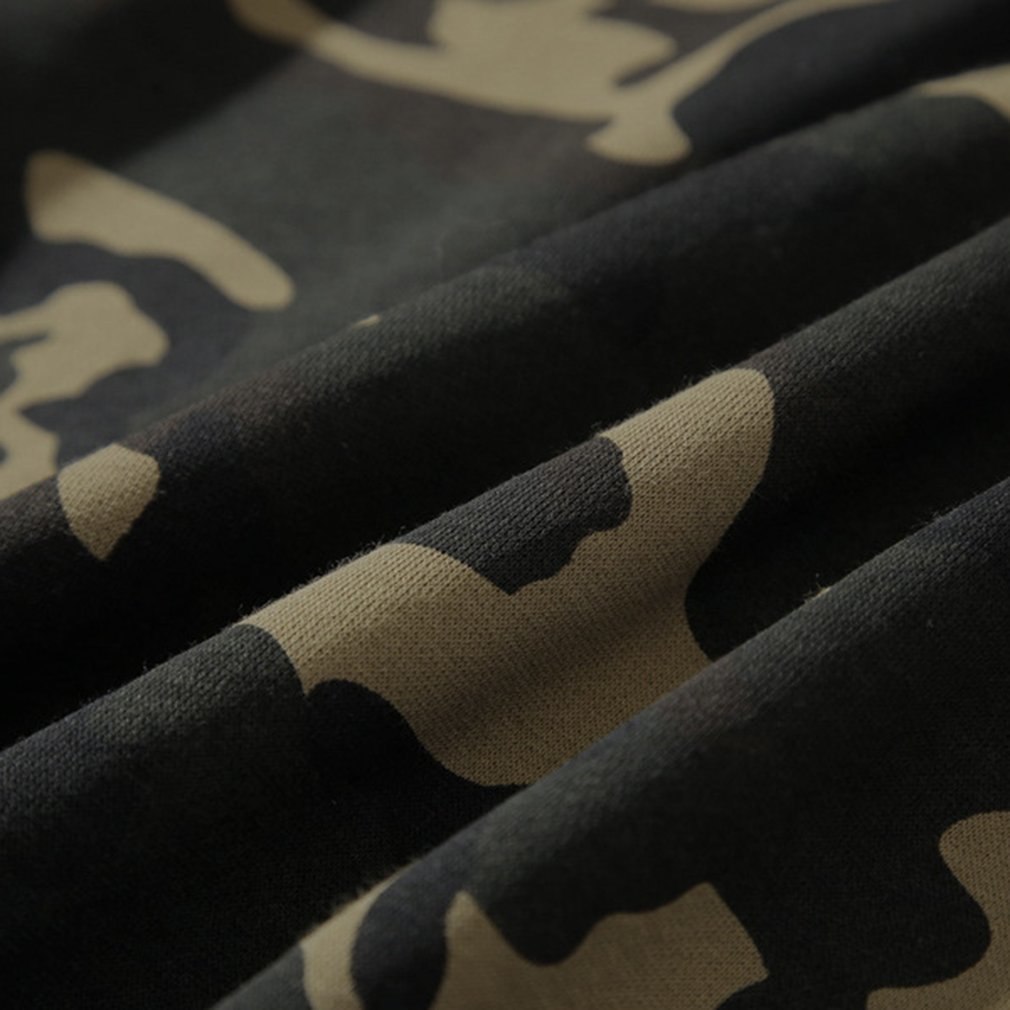 Men Hooded Sweatshirt Camouflage Moletom Pullovers Warm Autumn Winter Streetwear Military Style