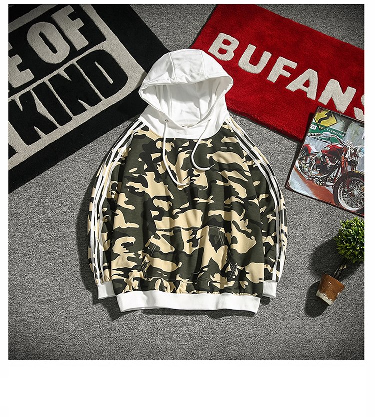 Sweatshirt Hoodies Military Style Camouflage Spring Autumn Youth Fashion