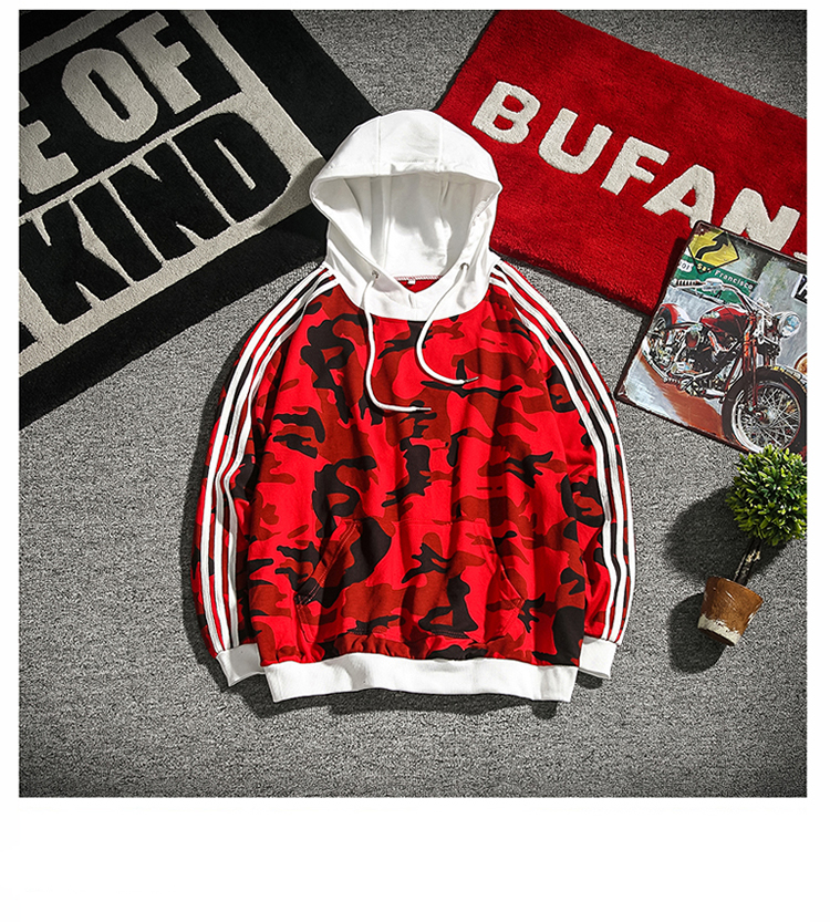 Sweatshirt Hoodies Military Style Camouflage Spring Autumn Youth Fashion